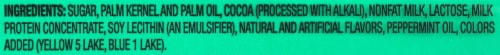 Andes® Creme de Menthe Chocolate Thin Mints Holiday Candy Box Perspective: bottom