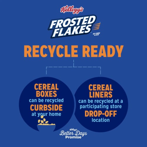 Kellogg's® Frosted Flakes Strawberry Milkshake Cereal Perspective: bottom