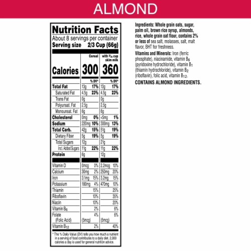 Kellogg's® Extra Almond Granola Perspective: bottom