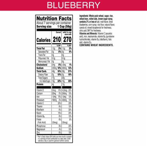 Kellogg's Raisin Bran Blueberry 15.8oz Perspective: bottom