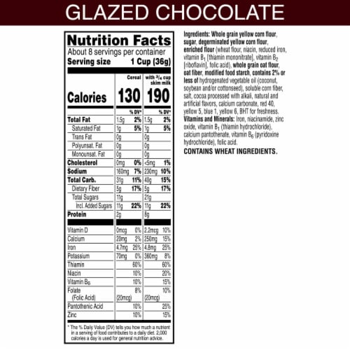 Kellogg's® Krave Glazed Donut Holes Glazed Chocolate Cereal Perspective: bottom