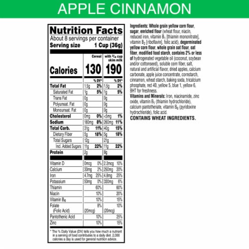 Kellogg's® Apple Jacks Glazed Donut Holes Apple Cinnamon Cereal Perspective: bottom