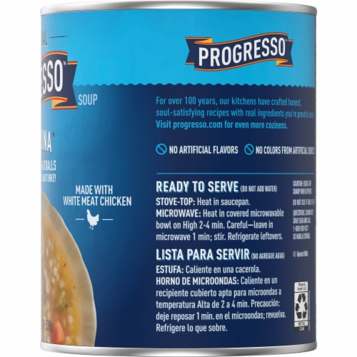 Progresso Traditional Canned Chickarina Soup Perspective: bottom