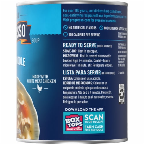 Progresso Traditional Chicken Noodle Soup Perspective: bottom