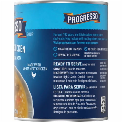 Progresso Traditional Chicken with Vegetables & Pastina Pasta Soup Perspective: bottom