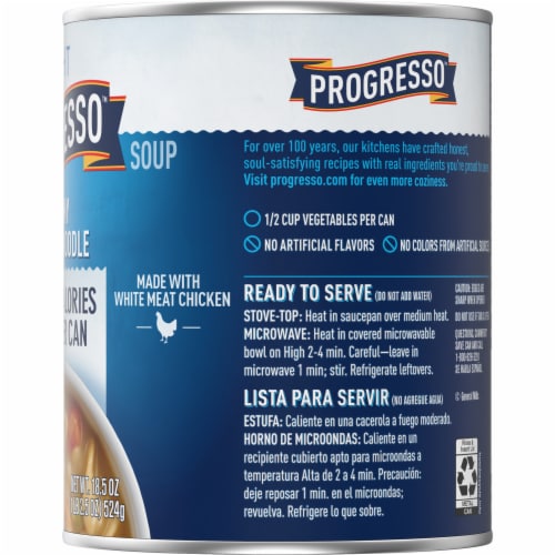 Progresso Light Creamy Chicken Noodle Canned Soup Perspective: bottom