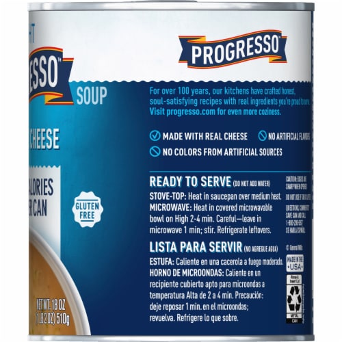 Progresso Light Broccoli Cheese Canned Soup Perspective: bottom