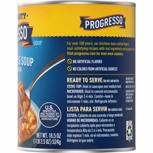 Progresso™ Rich & Hearty Lasagna-Style With Italian Sausage Soup Perspective: bottom