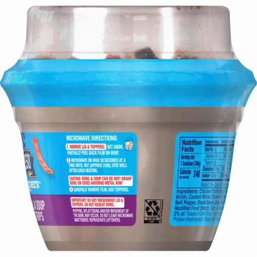 Progresso Toppers Chicken Tortilla Soup Perspective: bottom