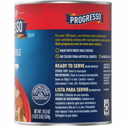 Progresso Spicy Chicken Noodle with Jalapeño Soup Perspective: bottom