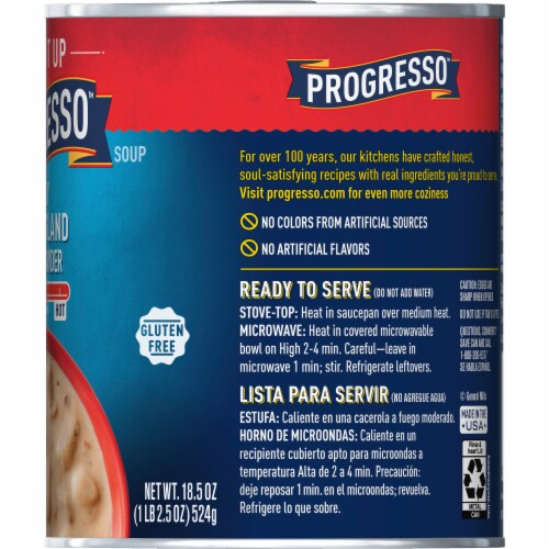 Progresso™ Spicy Gluten Free New England Clam Chowder Canned Soup Perspective: bottom