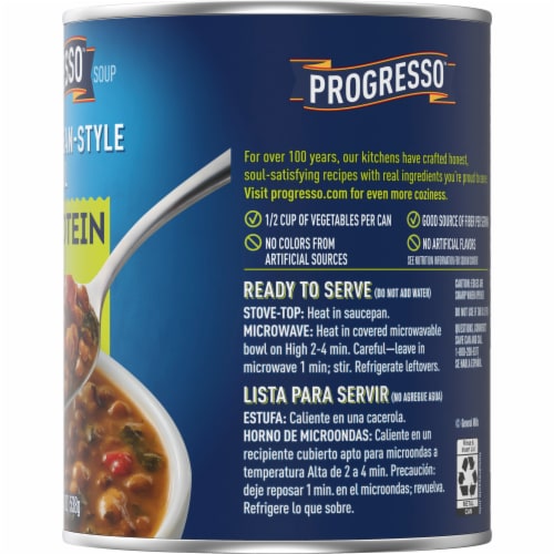 Progresso Mediterranean-Style Lentil Protein Soup Perspective: bottom