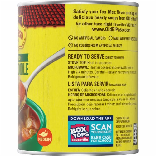 Old El Paso Jalapeno Chicken Noodle Soup Perspective: bottom
