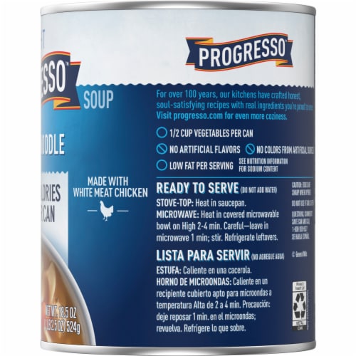 Progresso Light Chicken Noodle Soup Perspective: bottom