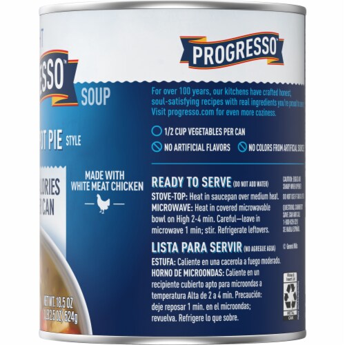Progresso Light Chicken Pot Pie Style Soup Perspective: bottom