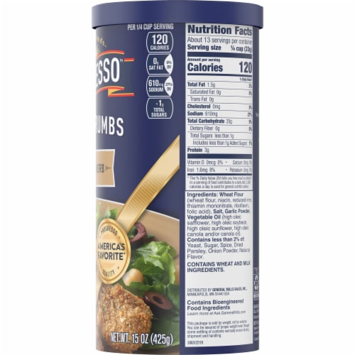 Progresso™ Garlic & Herb Bread Crumbs Perspective: bottom