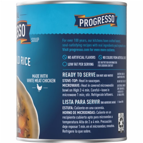 Progresso Traditional Chicken and Wild Rice Soup Perspective: bottom