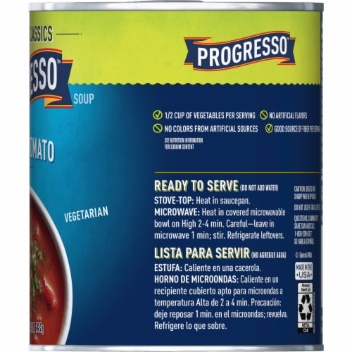 Progresso™ Vegetable Classics Gluten Free Hearty Tomato Soup Perspective: bottom