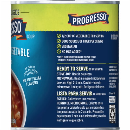 Progresso™ Vegetable Classics Vegetarian Vegetable With Barley Soup Perspective: bottom