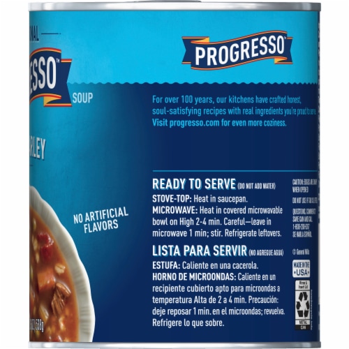 Progresso™ Traditional Ready to Serve Beef Barley Soup Perspective: bottom