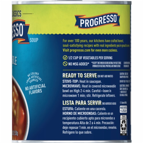 Progresso Vegetable Classics Vegetable Canned Soup Perspective: bottom