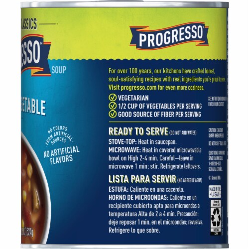 Progresso Vegetable Classics Garden Vegetable Canned Soup Perspective: bottom