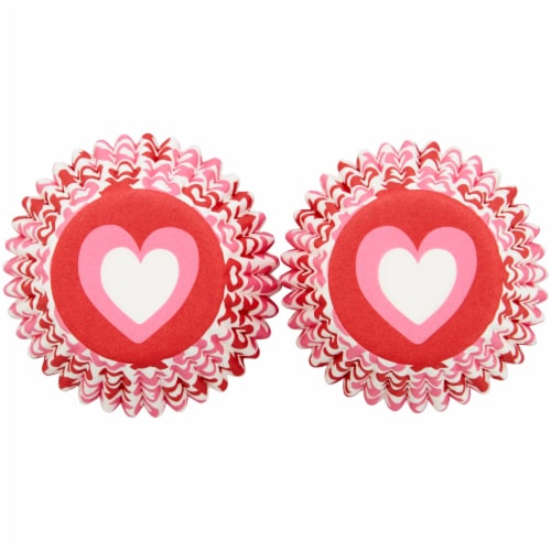 Holiday Home™ Hearts Mini Baking Cups Perspective: bottom