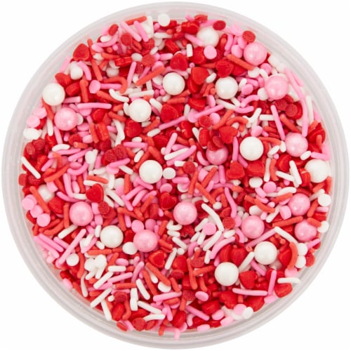 Holiday Home Valentine's Day Sprinkle Mix Tub Perspective: bottom