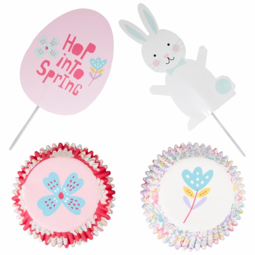 Holiday Home Hop Into Spring Bunny Cupcake Decoration Kit Perspective: bottom