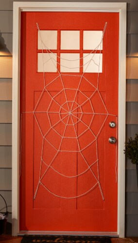 Holiday Home Spider Web Door Cover - White Perspective: bottom