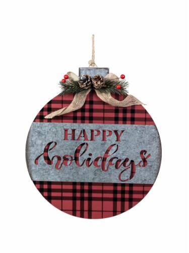 Beautiful Red/Black Ornament Sign Perspective: bottom