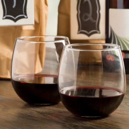 Dash of That™ Vina Stemless Red Wine Glasses - Clear Perspective: bottom