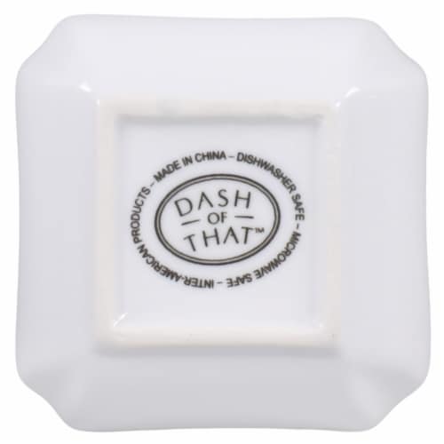Dash of That™ St John Mini Square Bowl - White Perspective: bottom