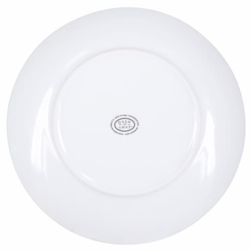 Dash of That Coupe Dinner Plate - White Perspective: bottom