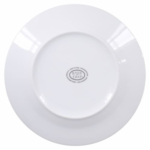 Dash of That™ Sellwood Rimmed Salad Plate - White Perspective: bottom
