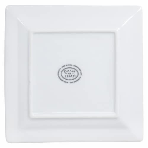 Dash of That™ St John Square Plate - White Perspective: bottom