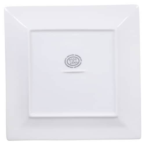 Dash of That™ Square Plate - White Perspective: bottom