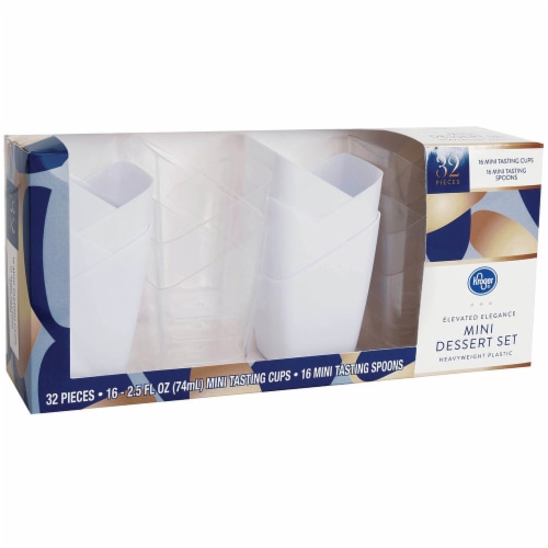 Kroger® Elevated Elegance Heavyweight Plastic Mini Dessert Set Perspective: bottom