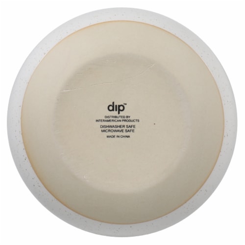 Dip™ Two Tone Dotted Cereal Bowl - White Perspective: bottom