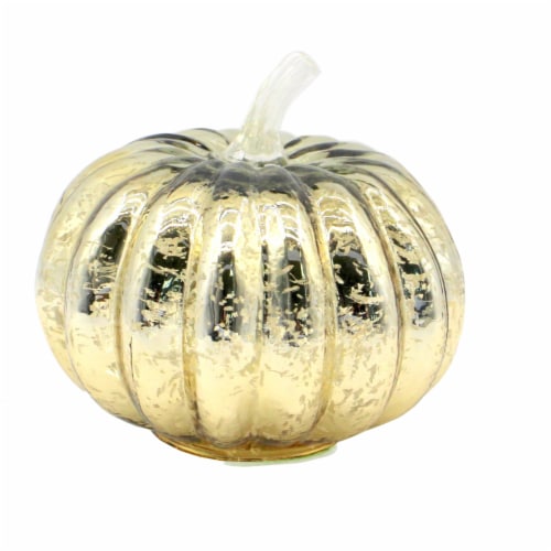 Holiday Home LED Glass Pumpkin - Gold Perspective: bottom