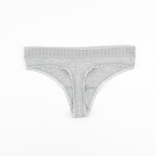 Dip® Womens Cotton Stretch Thong Underwear Perspective: bottom