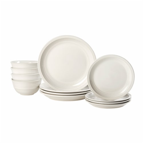 Dash of That® Grace Dinnerware Set - Ivory Perspective: bottom