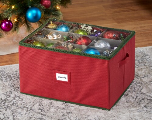 Holiday Home Ornament Storage Box Perspective: bottom