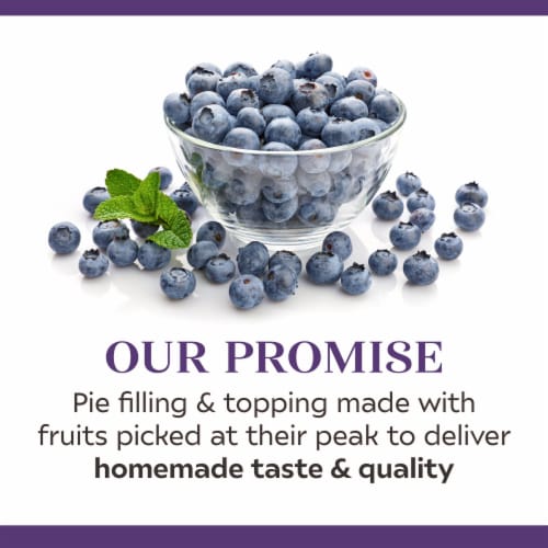 Duncan Hines Comstock More Fruit Blueberry Pie Filling And Topping Perspective: bottom