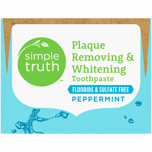 Simple Truth™ Peppermint Plaque Removing & Whitening Toothpaste Perspective: bottom