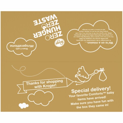 Comforts™ Day or Night Diapers Size 4 (22-37 lbs) Mega Value Box Perspective: bottom