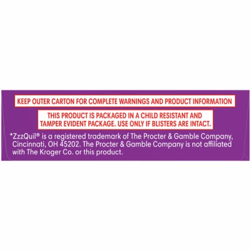 Kroger® EZ Nite Sleep Nighttime Sleep-Aid Softgels 25mg Perspective: bottom