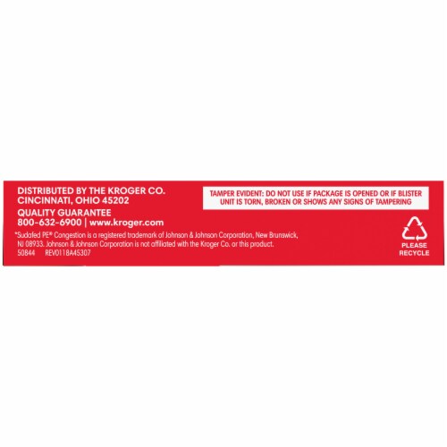 Kroger® Maximum Strength Non-Drowsy Nasal Decongestant PE Tablets 10mg Perspective: bottom