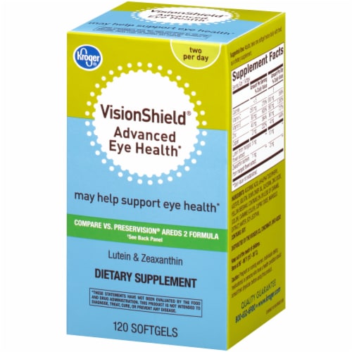 Kroger® VisionShield® Lutein & Zeaxanthin Softgels Perspective: bottom