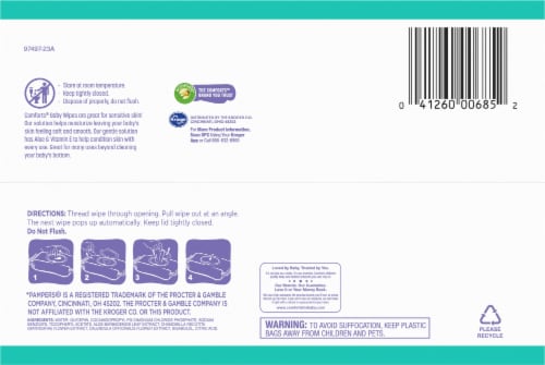 Comforts™ Sensitive Baby Wipes Perspective: bottom